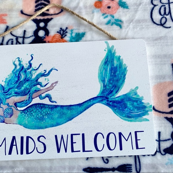 1 LEFT! 🧜🏻‍♀️ Mermaids Welcome Wall Hanging Sign 🧜🏻‍♀️ - Picture 4 of 6